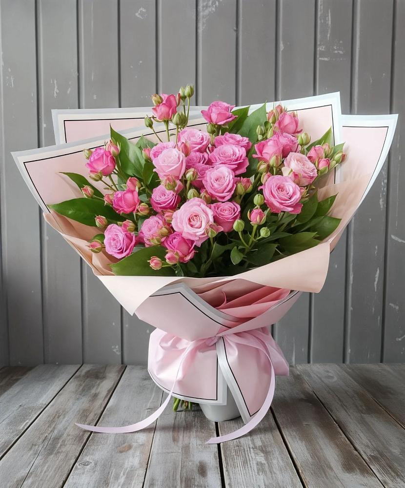 Букет Розовый кустик в Камешково