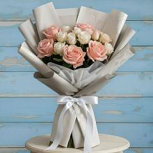 Букет цветов из:  Розы #REPLACE_PRED# Камешково