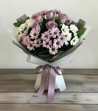 Букет цветов из:  Хризантемы и Розы в Камешково