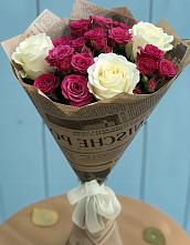 Букет цветов из:  Розы #REPLACE_PRED# Камешково