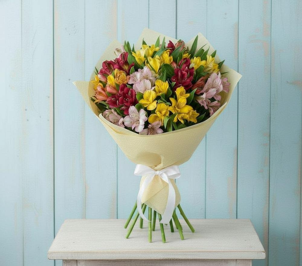 Букет цветов из: Альстромерии в Камешково