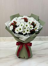Букет цветов из:  Хризантемы #REPLACE_PRED# Камешково